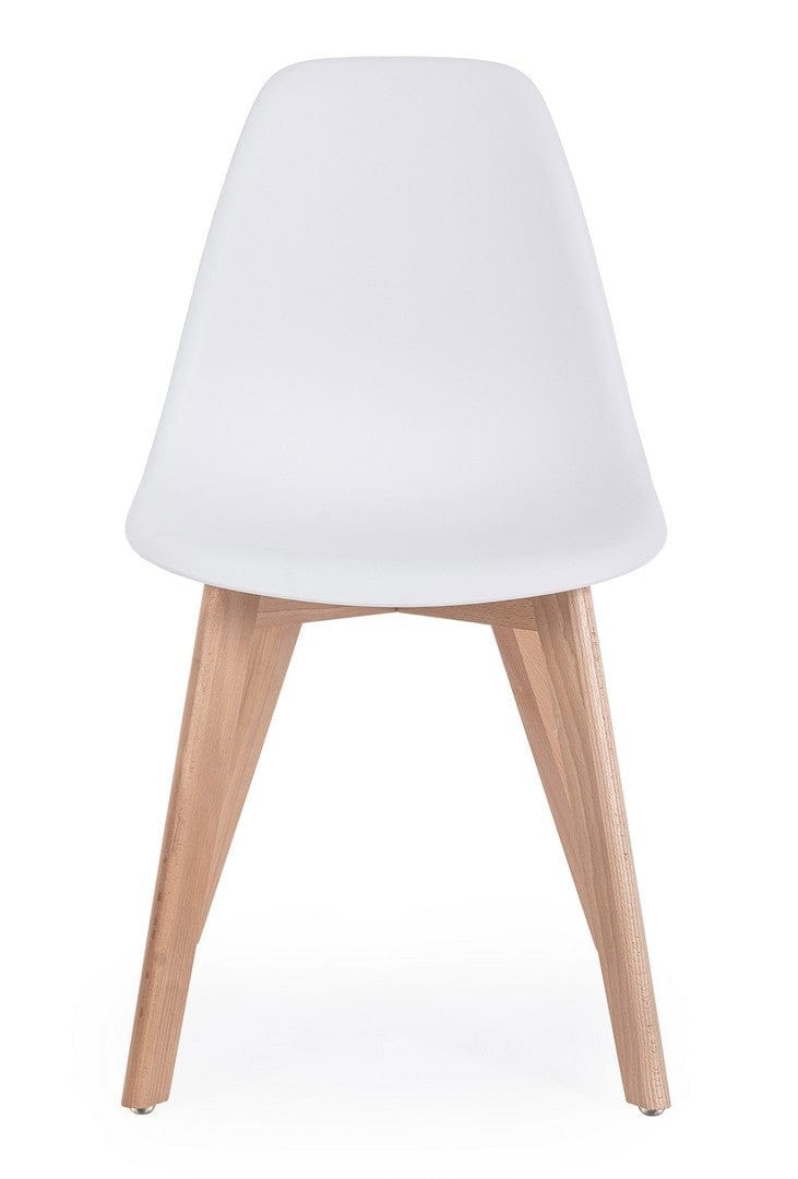 Set di 4 sedie da pranzo in plastica System Bianco (4)