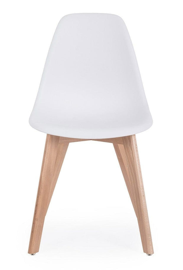 Set di 4 sedie da pranzo in plastica System Bianco (4)