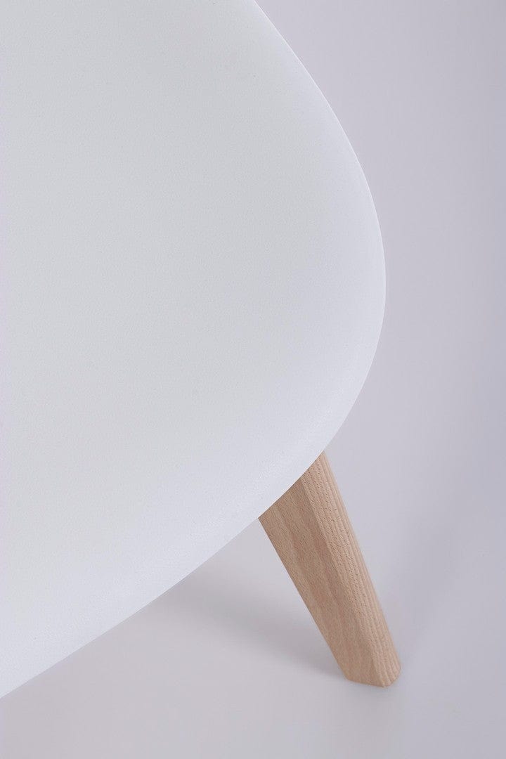 Set di 4 sedie da pranzo in plastica System Bianco (7)