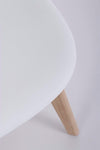Set di 4 sedie da pranzo in plastica System Bianco (7)