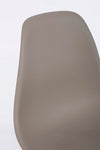 Set di 4 sedie da pranzo in plastica System Cappuccino (7)
