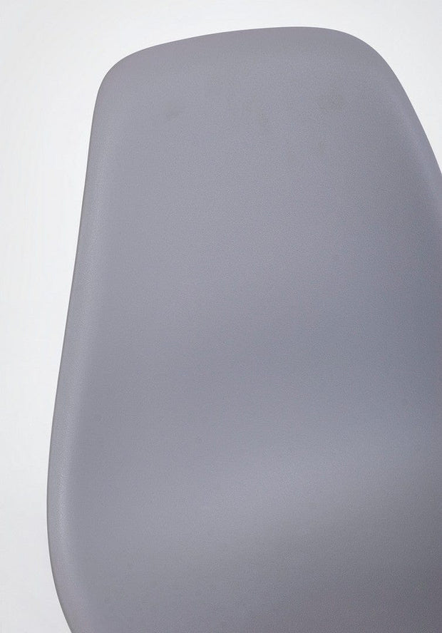 Set di 4 sedie da pranzo in plastica System Grigio (6)