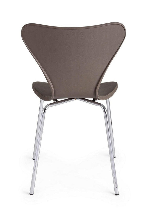 Set di 4 sedie da pranzo in plastica Tessa Ruggine (3)