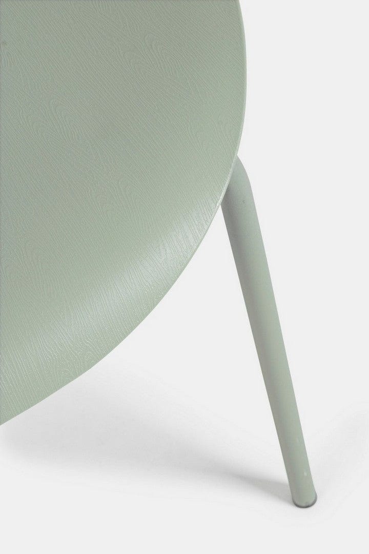 Set di 4 sedie da pranzo in plastica Tessa Verde (7)