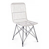 Set di 4 sedie da pranzo in rattan Lucila Bianco (4)