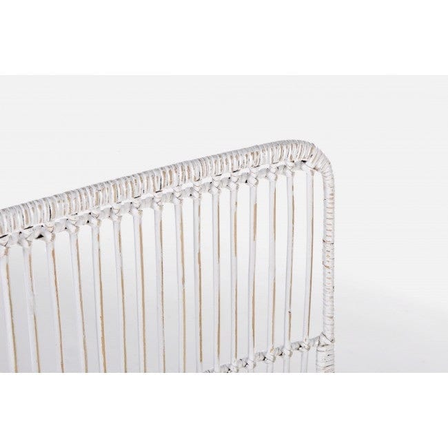 Set di 4 sedie da pranzo in rattan Lucila Bianco (7)