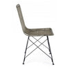 Set di 4 sedie da pranzo in rattan Lucila Grigio (5)