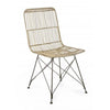 Set di 4 sedie da pranzo in rattan Lucila Naturale (5)