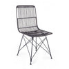 Set di 4 sedie da pranzo in rattan Lucila Nero (5)