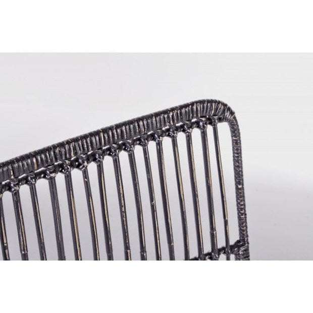 Set di 4 sedie da pranzo in rattan Lucila Nero (8)