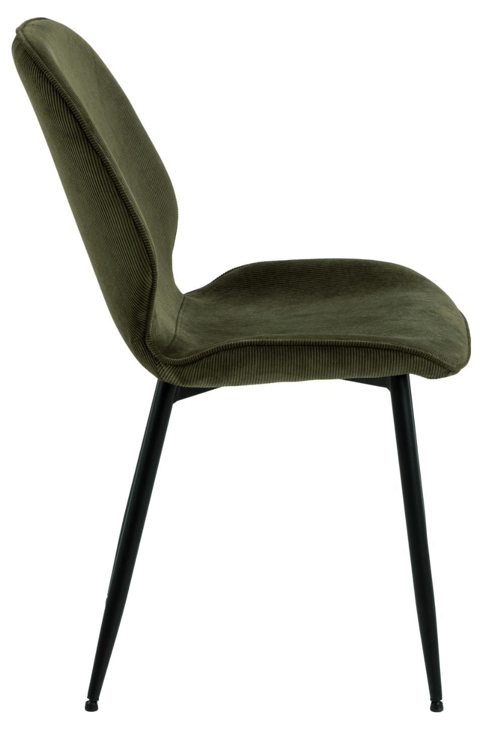 Set di 4 sedie da pranzo in tessuto Femke Verde (2)