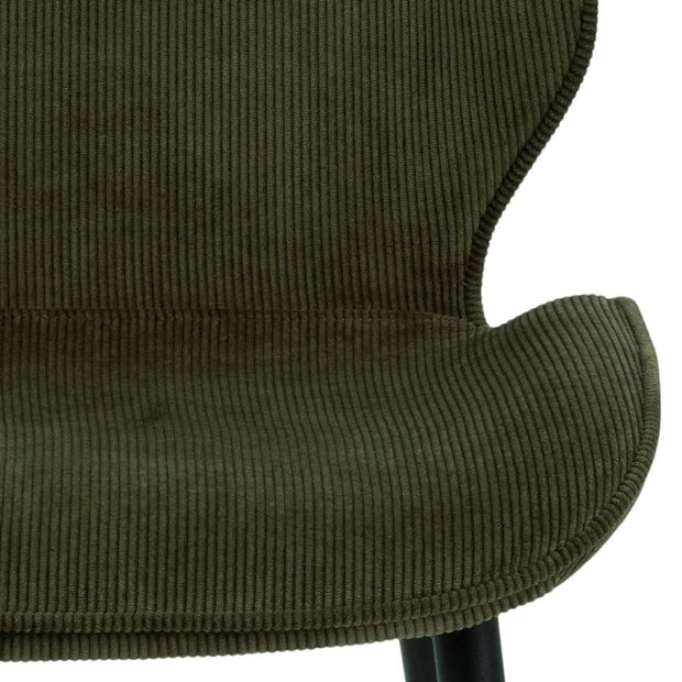 Set di 4 sedie da pranzo in tessuto Femke Verde (3)
