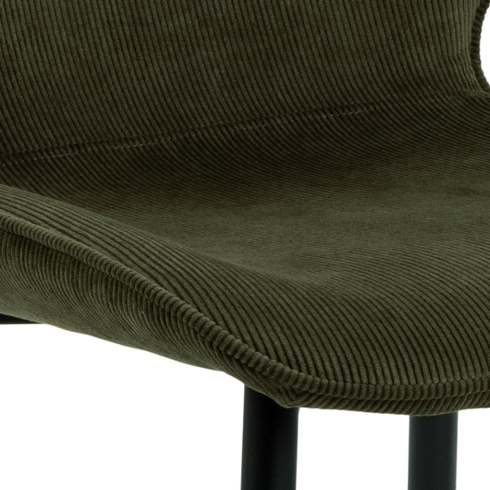Set di 4 sedie da pranzo in tessuto Femke Verde (4)