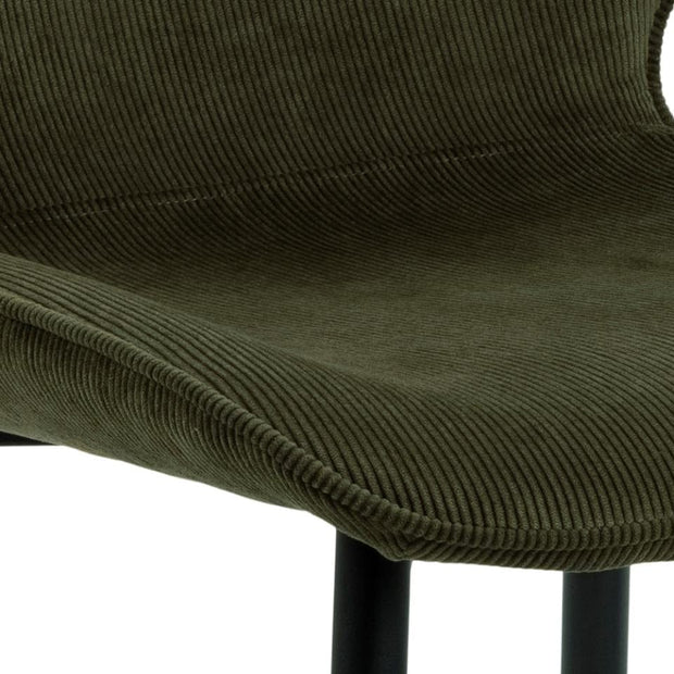 Set di 4 sedie da pranzo in tessuto Femke Verde (4)