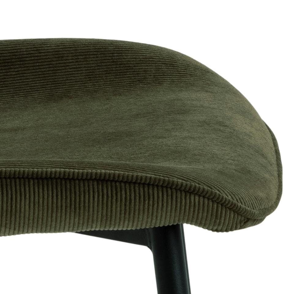 Set di 4 sedie da pranzo in tessuto Femke Verde (5)