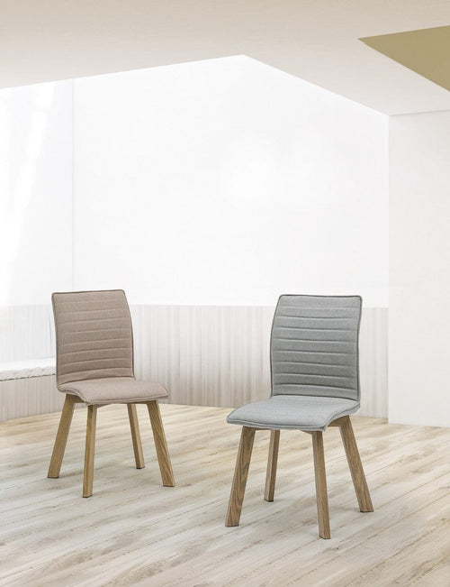 Set di 4 sedie da pranzo in tessuto Klizia Grigio (1)