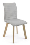 Set di 4 sedie da pranzo in tessuto Klizia Grigio (3)