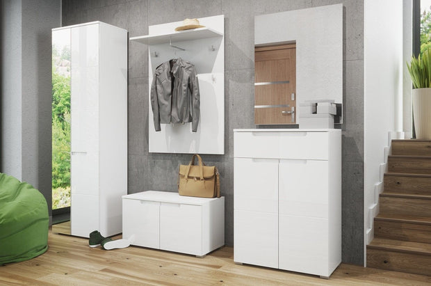 Set di 5 mobili da corridoio in MDF e pallet Gabrielle White