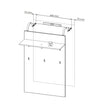 Set di 5 mobili da corridoio in MDF e pallet Gabrielle White (8)