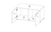 Set di 5 mobili da corridoio in MDF e pallet Gabrielle White (9)