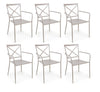 Set di 6 sedie da giardino Avia Grigio