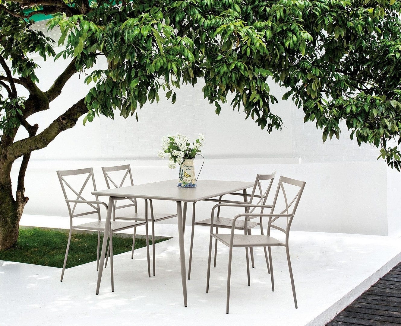 Set di 6 sedie da giardino Avia Grigio (1)