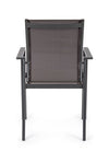 Set di 6 sedie da giardino Crozet Antracite (4)