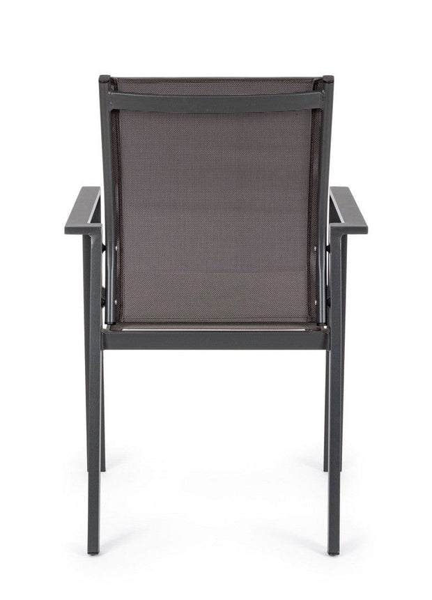 Set di 6 sedie da giardino Crozet Antracite (4)