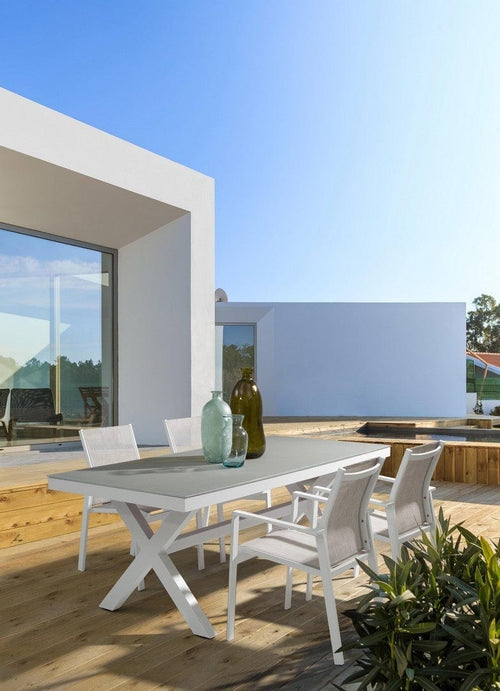 Set di 6 sedie da giardino Crozet Grigio (1)