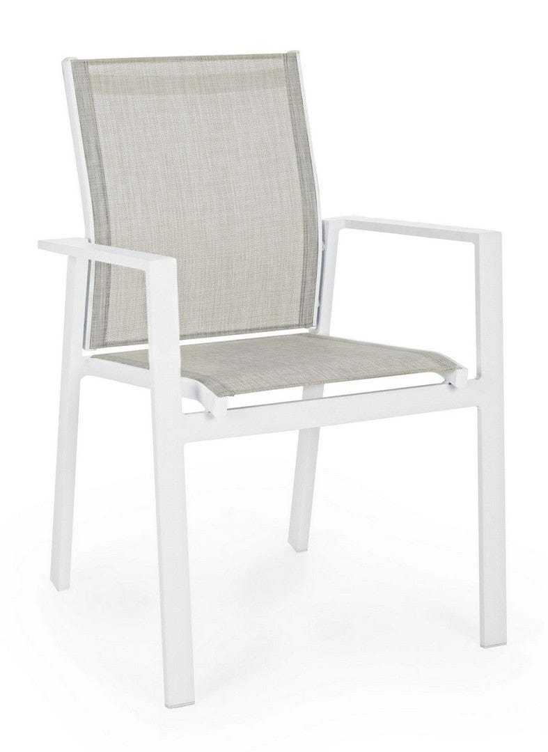 Set di 6 sedie da giardino Crozet Grigio (4)