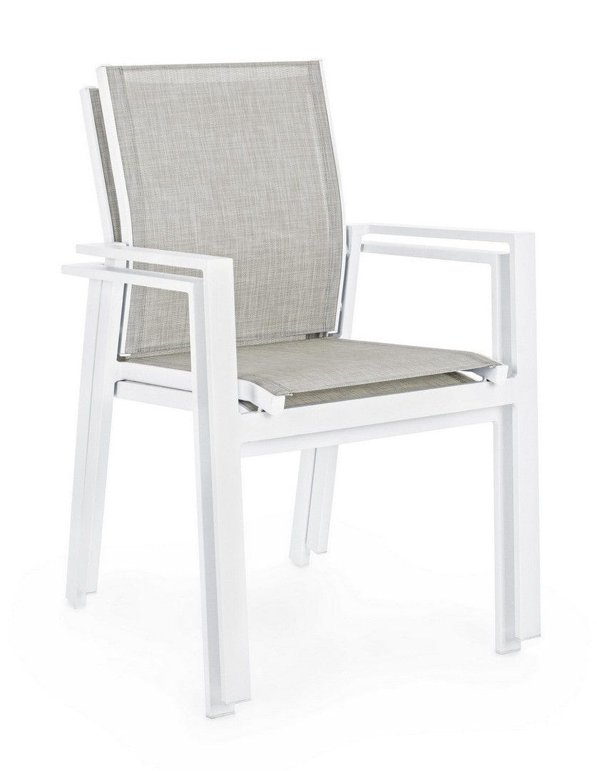 Set di 6 sedie da giardino Crozet Grigio (8)