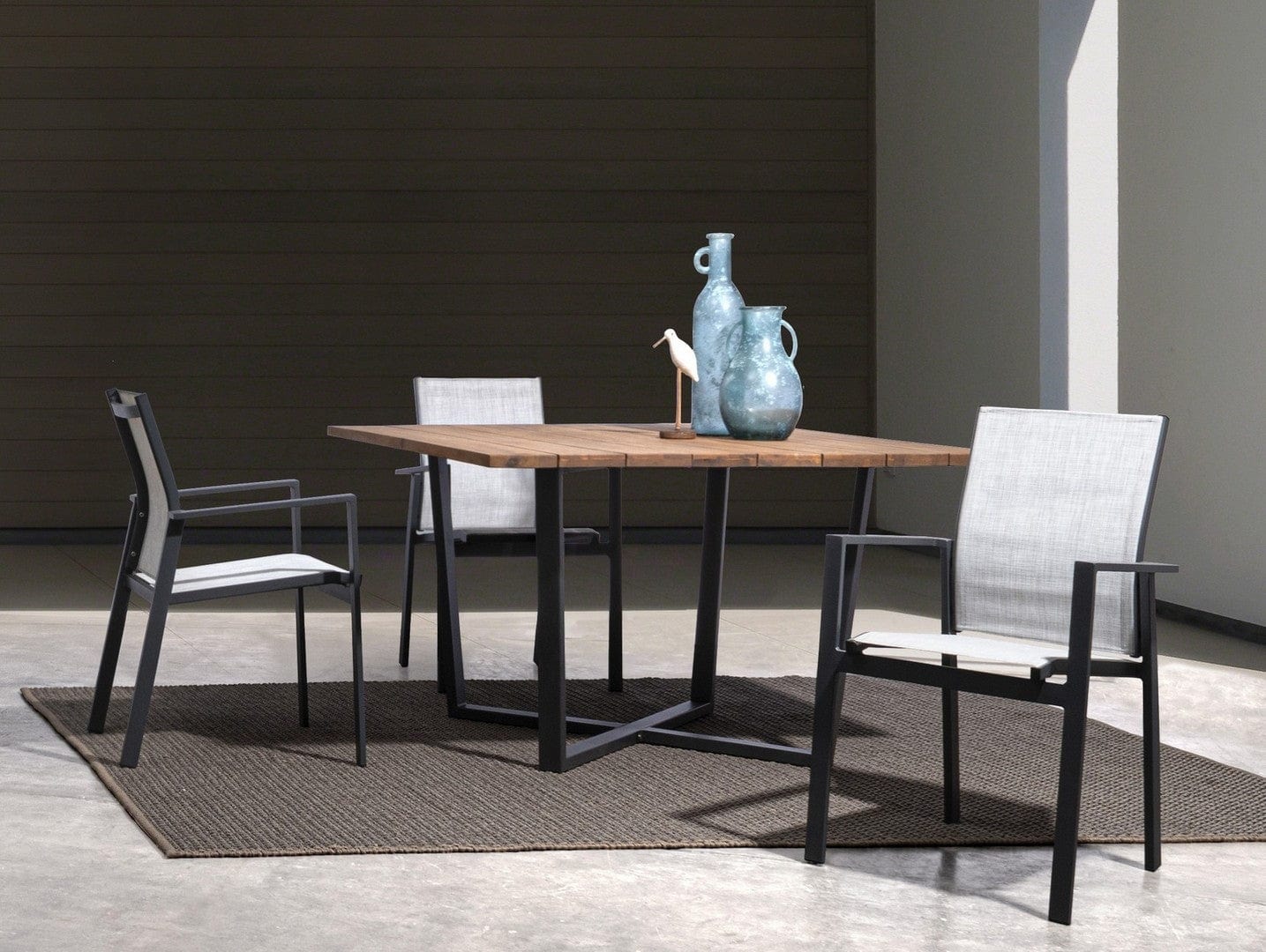 Set di 6 sedie da giardino Crozet Grigio (2)