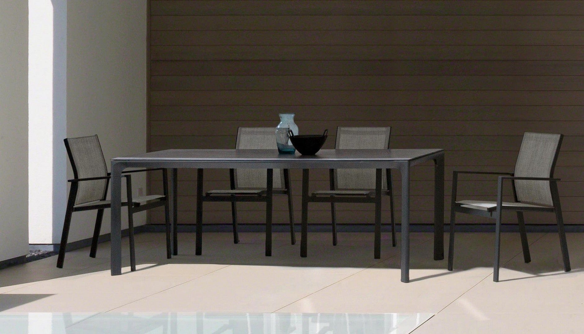 Set di 6 sedie da giardino Crozet Grigio (3)