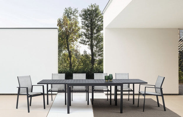 Set di 6 sedie da giardino Crozet Grigio (4)