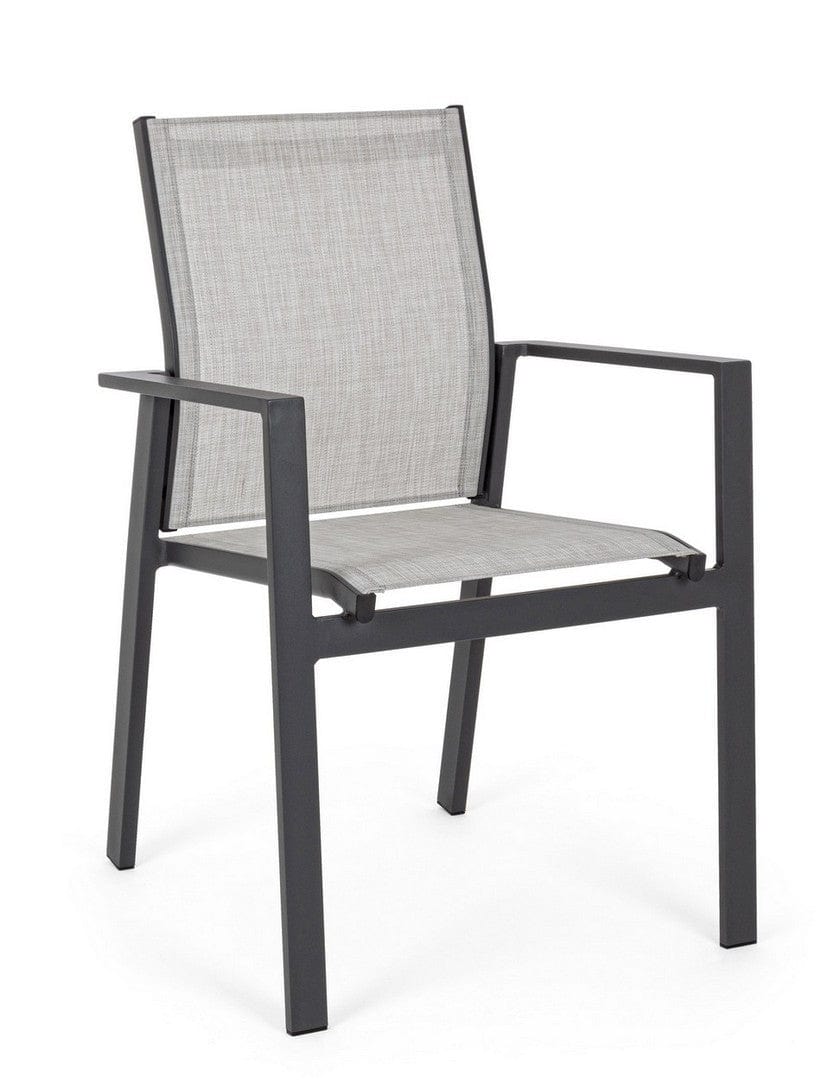 Set di 6 sedie da giardino Crozet Grigio (5)