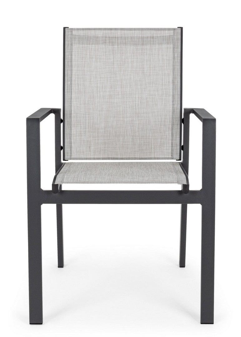 Set di 6 sedie da giardino Crozet Grigio (6)