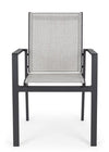 Set di 6 sedie da giardino Crozet Grigio (6)