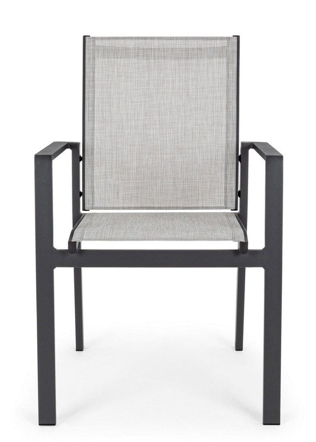 Set di 6 sedie da giardino Crozet Grigio (6)