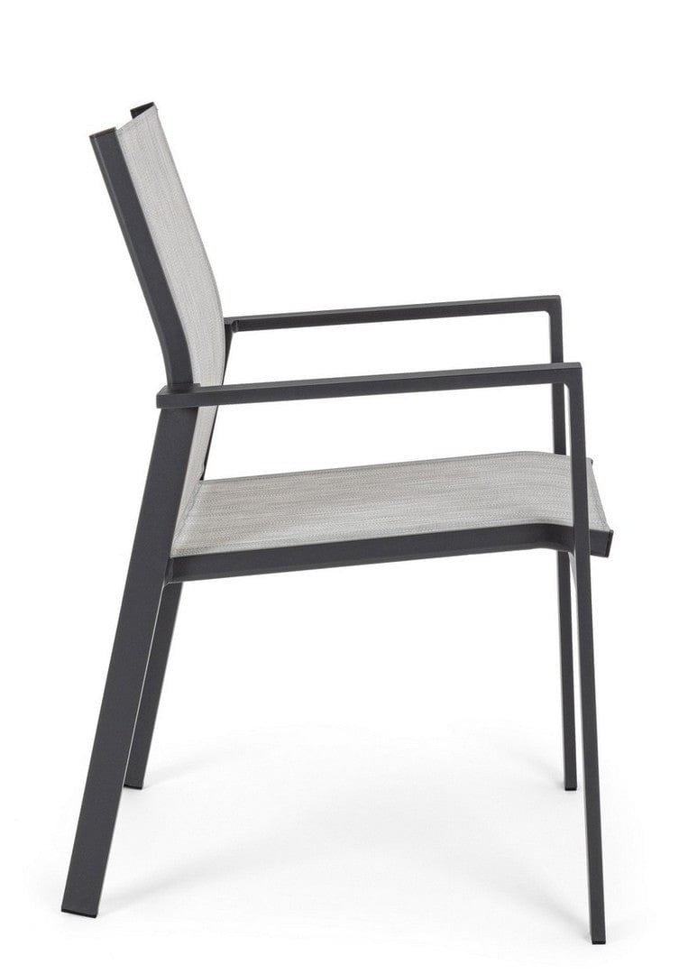 Set di 6 sedie da giardino Crozet Grigio (7)
