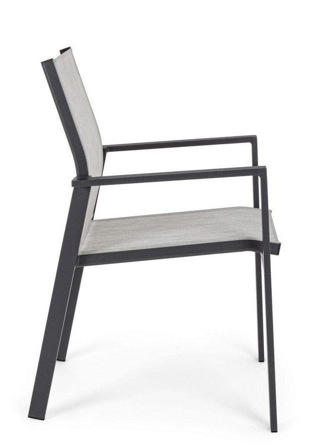 Set di 6 sedie da giardino Crozet Grigio (7)