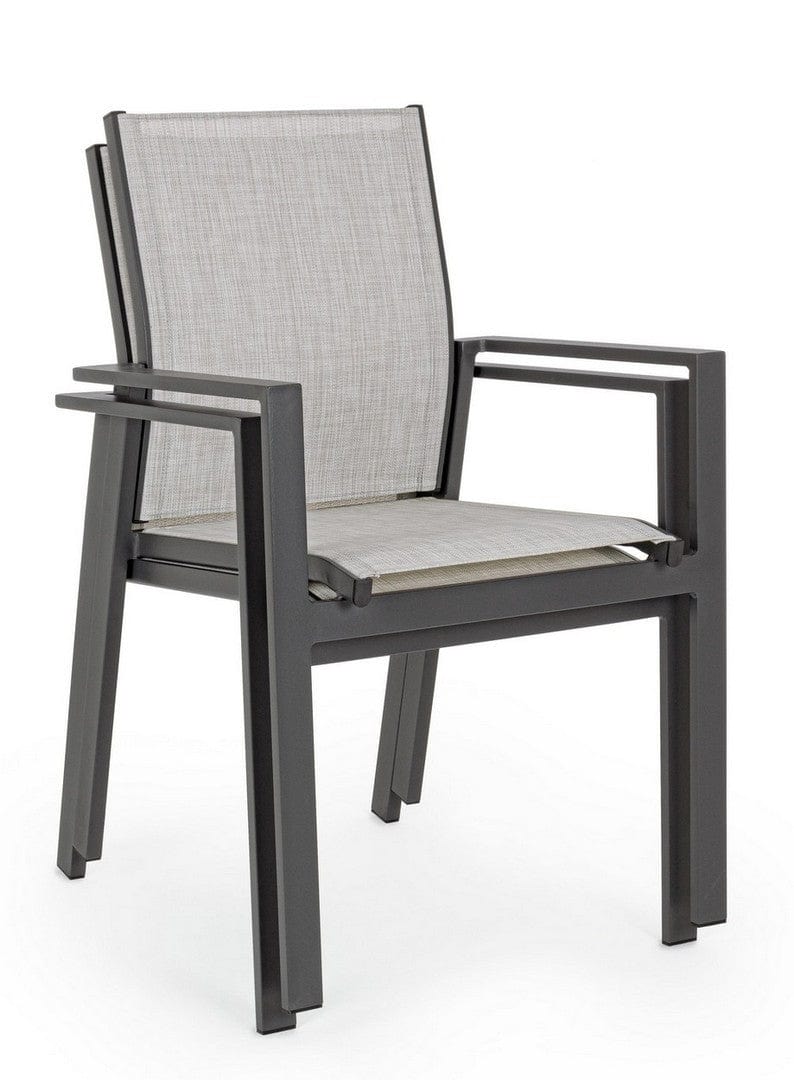Set di 6 sedie da giardino Crozet Grigio (9)