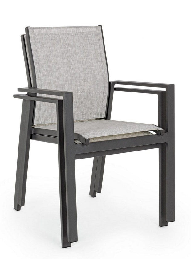 Set di 6 sedie da giardino Crozet Grigio (9)