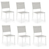 Set di 6 sedie da giardino Hilde Grigio