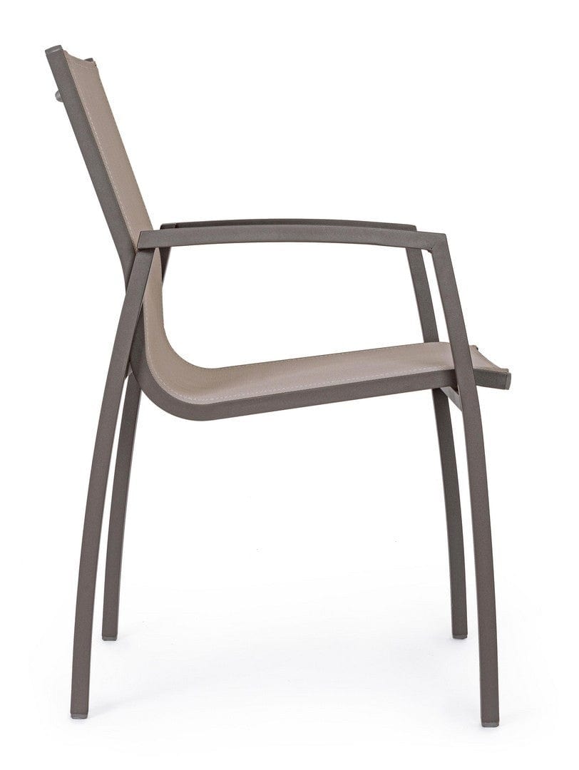 Set di 6 sedie da giardino Hilla Cappuccino (4)