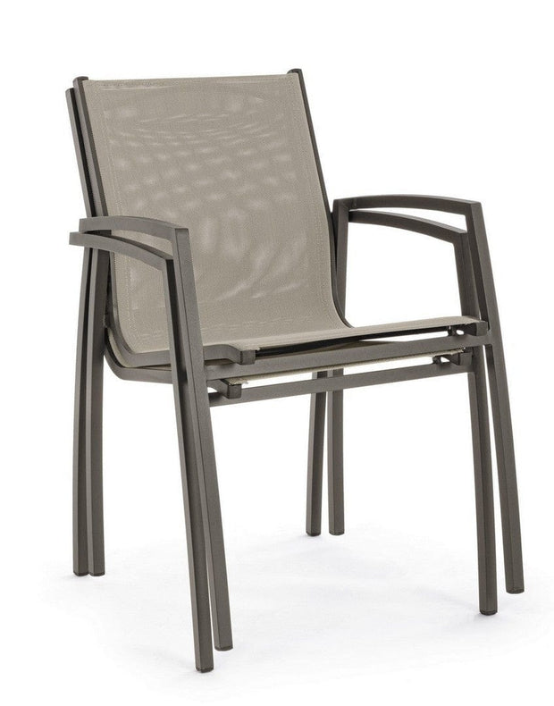 Set di 6 sedie da giardino Hilla Cappuccino (7)