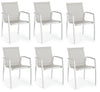 Set di 6 sedie da giardino Hilla Grigio