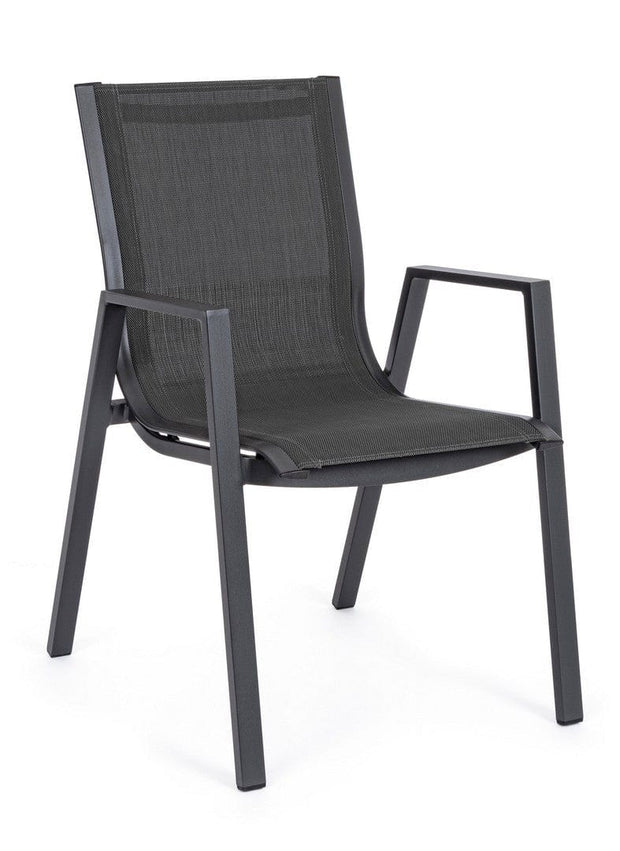 Set di 6 sedie da giardino Pelagius Antracite (3)