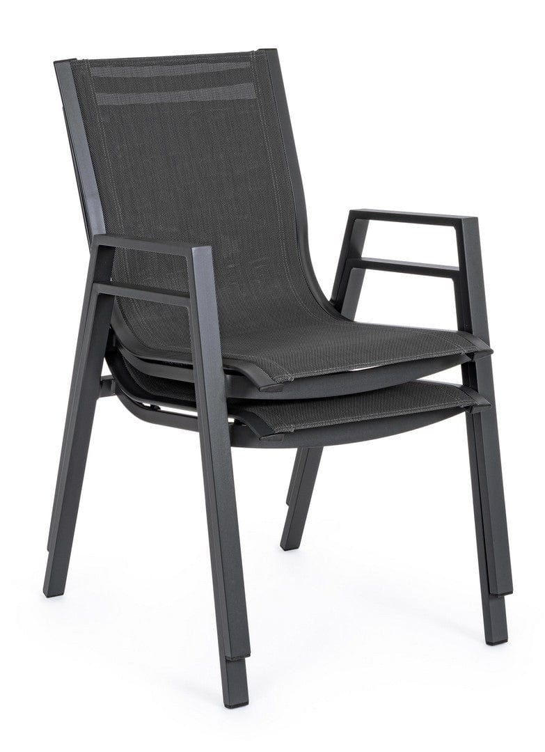 Set di 6 sedie da giardino Pelagius Antracite (7)