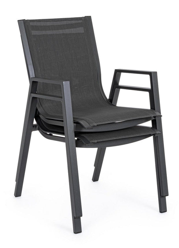 Set di 6 sedie da giardino Pelagius Antracite (7)