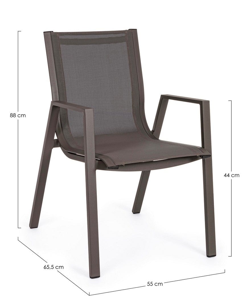 Set di 6 sedie da giardino Pelagius Cappuccino (9)